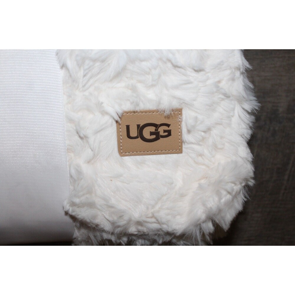 UGG HOME PLUSH FUR THROW SNOW WHITE NEW 50 X 70 - Picture 2 of 5